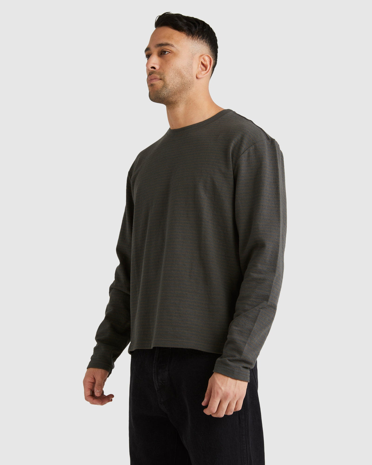 Mens Vacancy Crew Long Sleeve T-Shirt