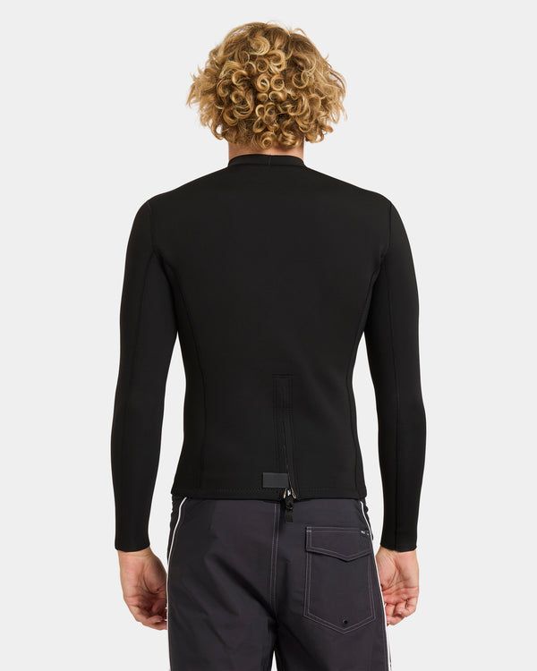 Mens 2mm Balance Back Zip Long Sleeve Wetsuit Top
