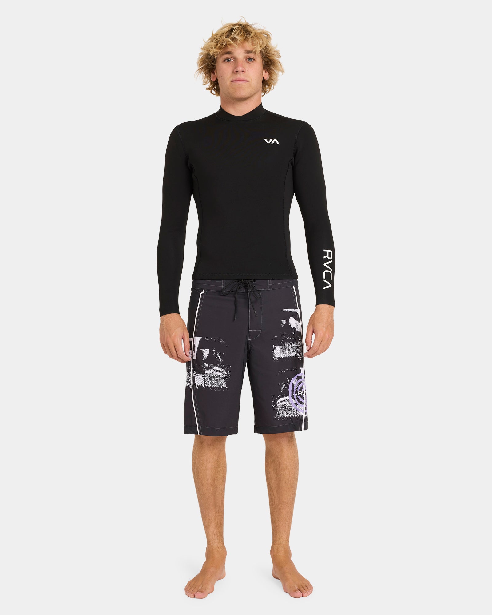 【MT】RVCA 3/2 BALANCE CHEST ZIP FULLSUIT 3/2mm Balance - Chest Zip Wetsuit for Men | RVCA