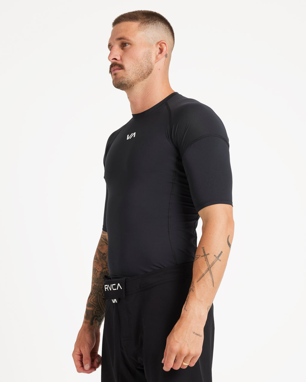 Mens Sport Short Sleeve Rash Vest