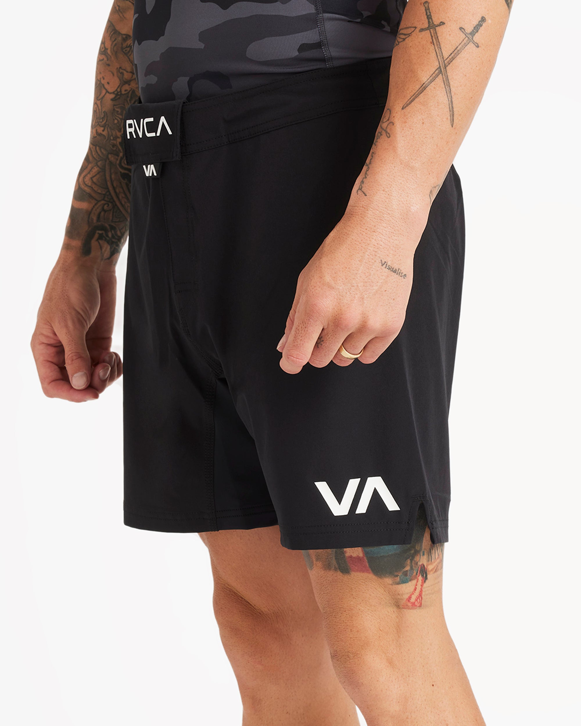 Mens Fight Scrapper Elastic 17" Shorts