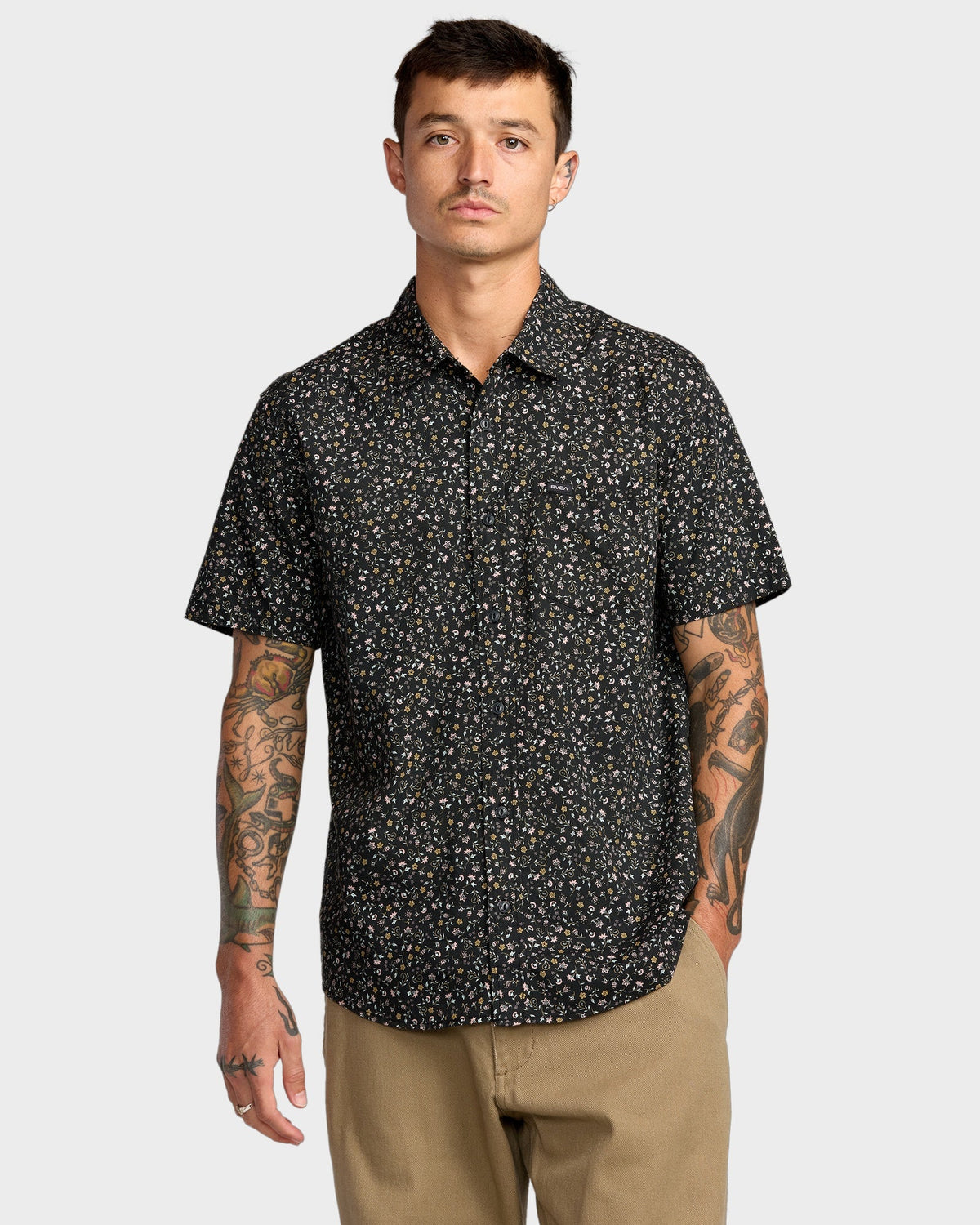 Mens Botanical Short Sleeve Shirt