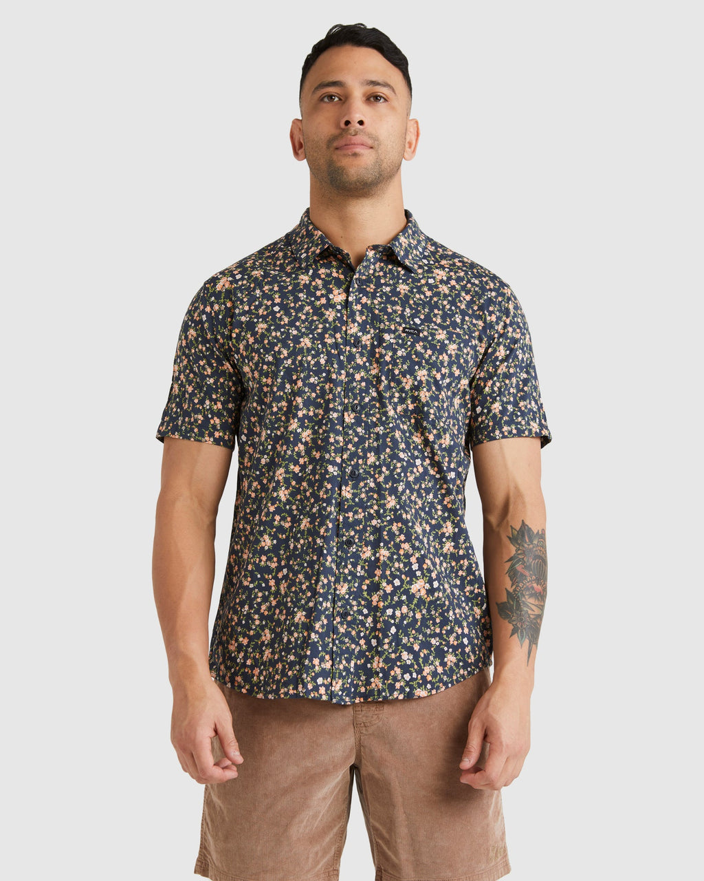 Mens Botanical Short Sleeve Shirt
