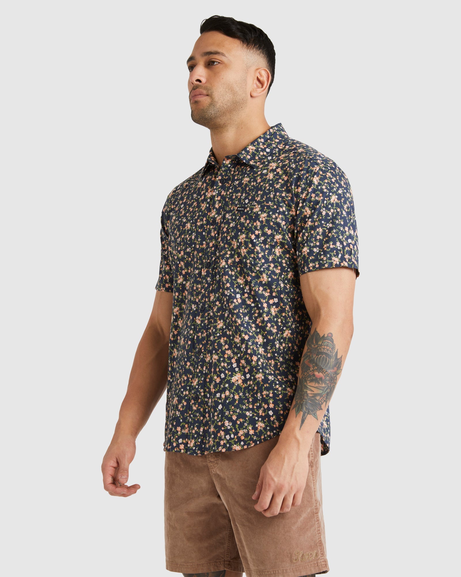 Mens Botanical Short Sleeve Shirt