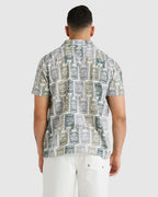 Mens Oblow Tapa Top Short Sleeve Shirt
