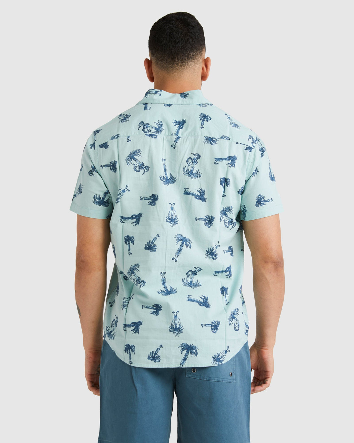 Mens Pommier Palms Short Sleeve Shirt