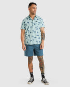 Mens Pommier Palms Short Sleeve Shirt