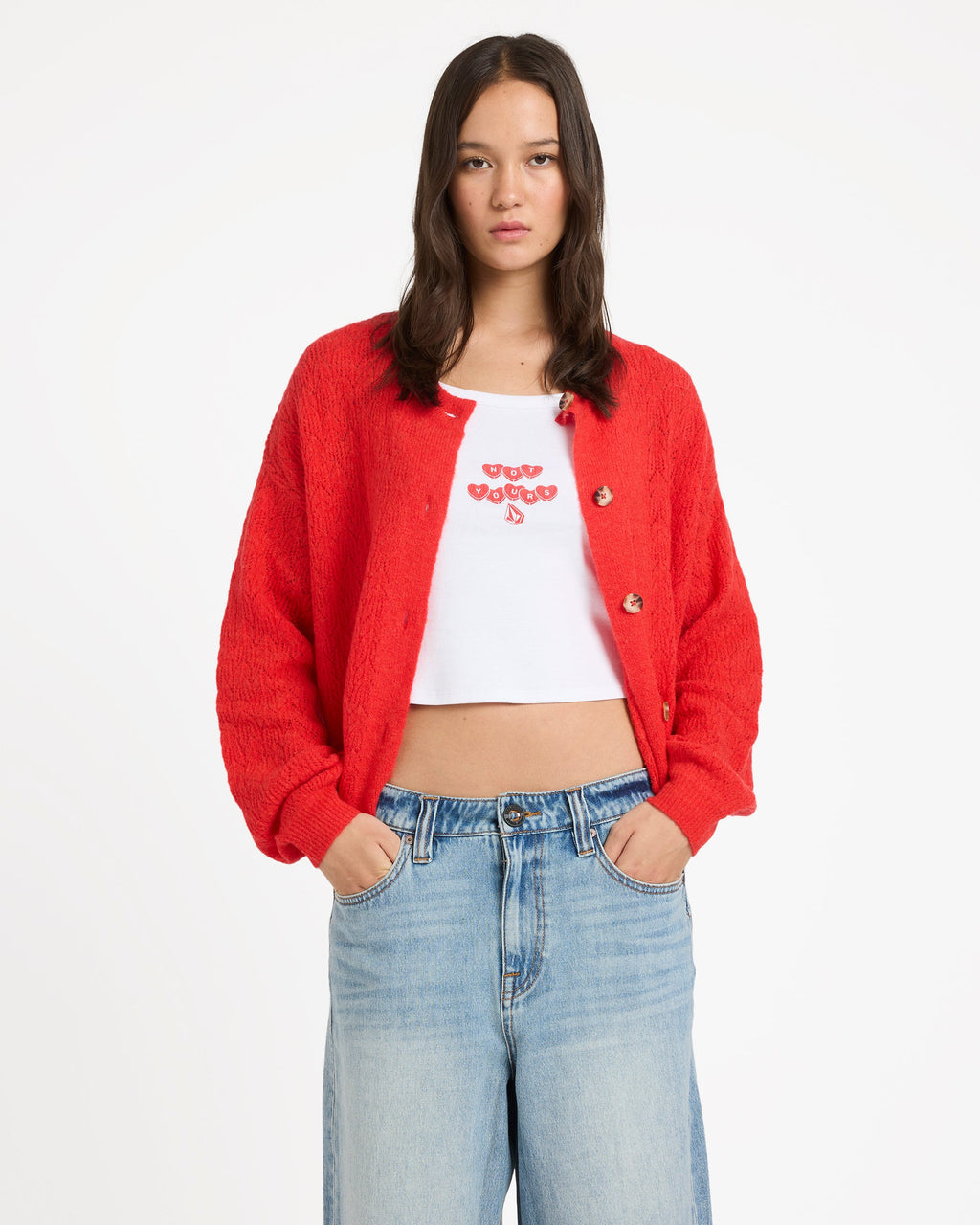 Womens Beach Please Cardigan