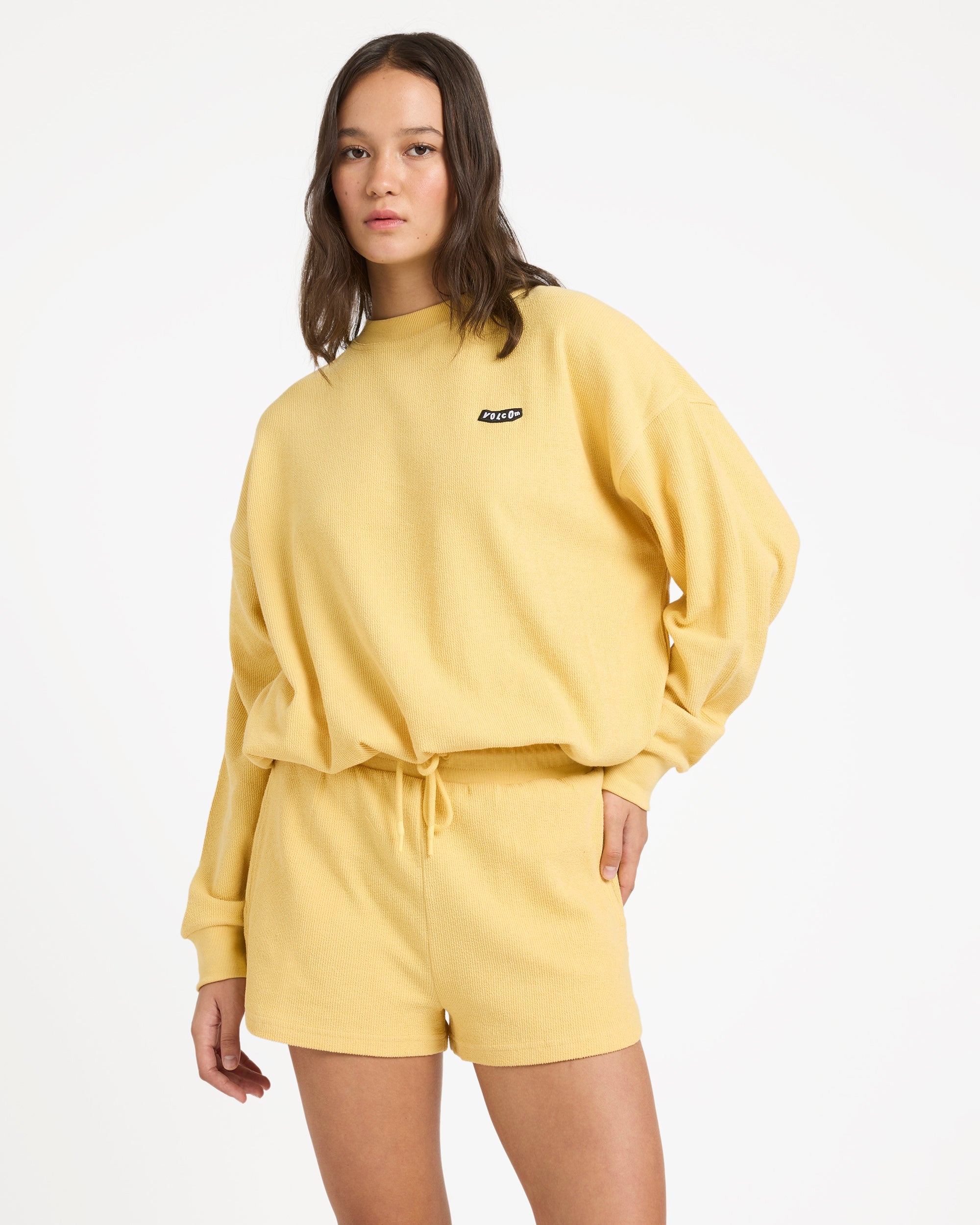 Womens Sweeterry Elastic Waist Shorts