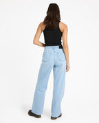 Womens Stoned BF High Rise Denim Jeans