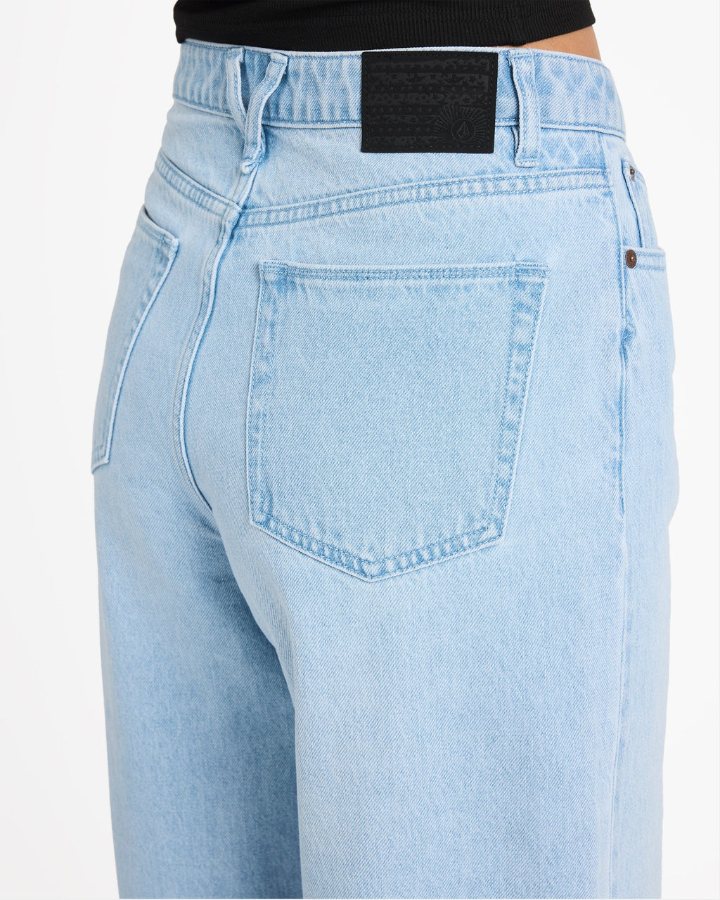 Womens Stoned BF High Rise Denim Jeans
