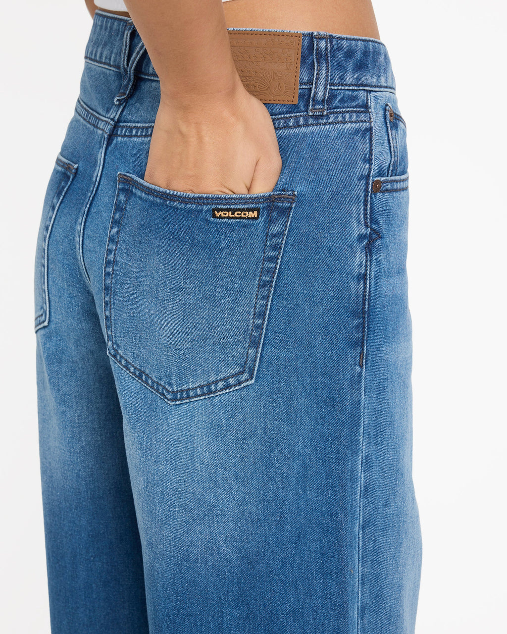 Womens Stoned BF Low Rise Denim Jeans