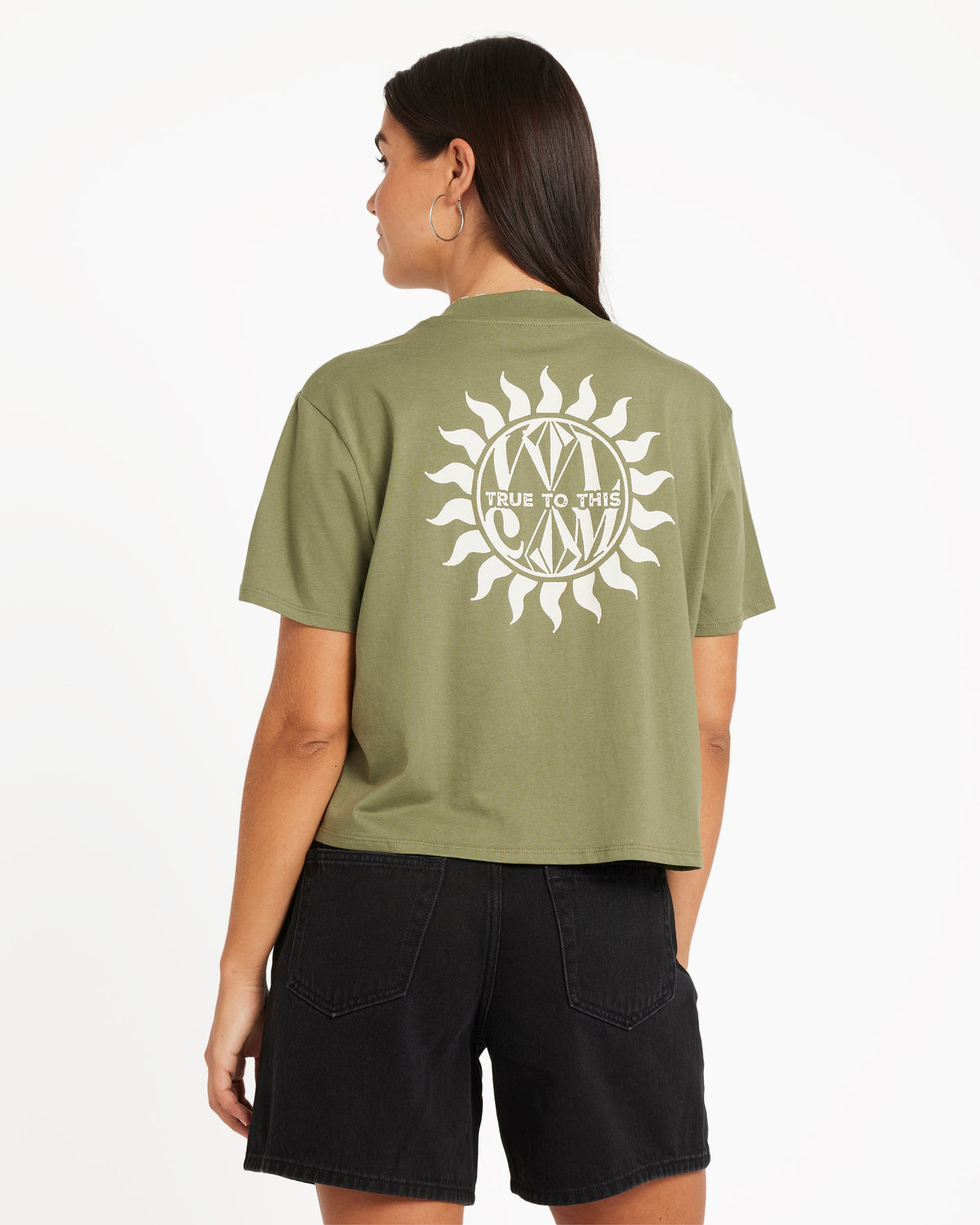 Womens Dial Crop T-Shirt
