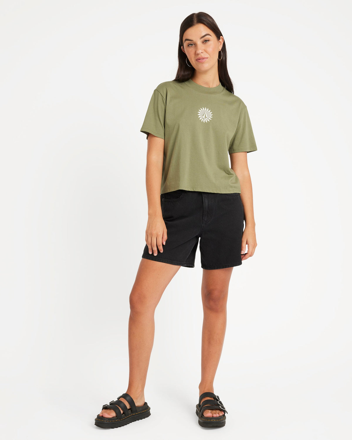 Womens Dial Crop T-Shirt