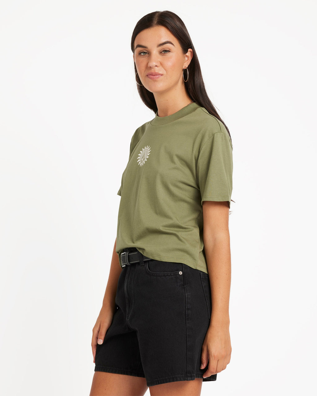 Womens Dial Crop T-Shirt