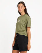 Womens Dial Crop T-Shirt