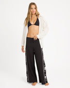 Womens Sea Side Dreamer Elastic Waist Pants