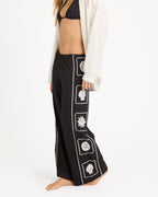 Womens Sea Side Dreamer Elastic Waist Pants