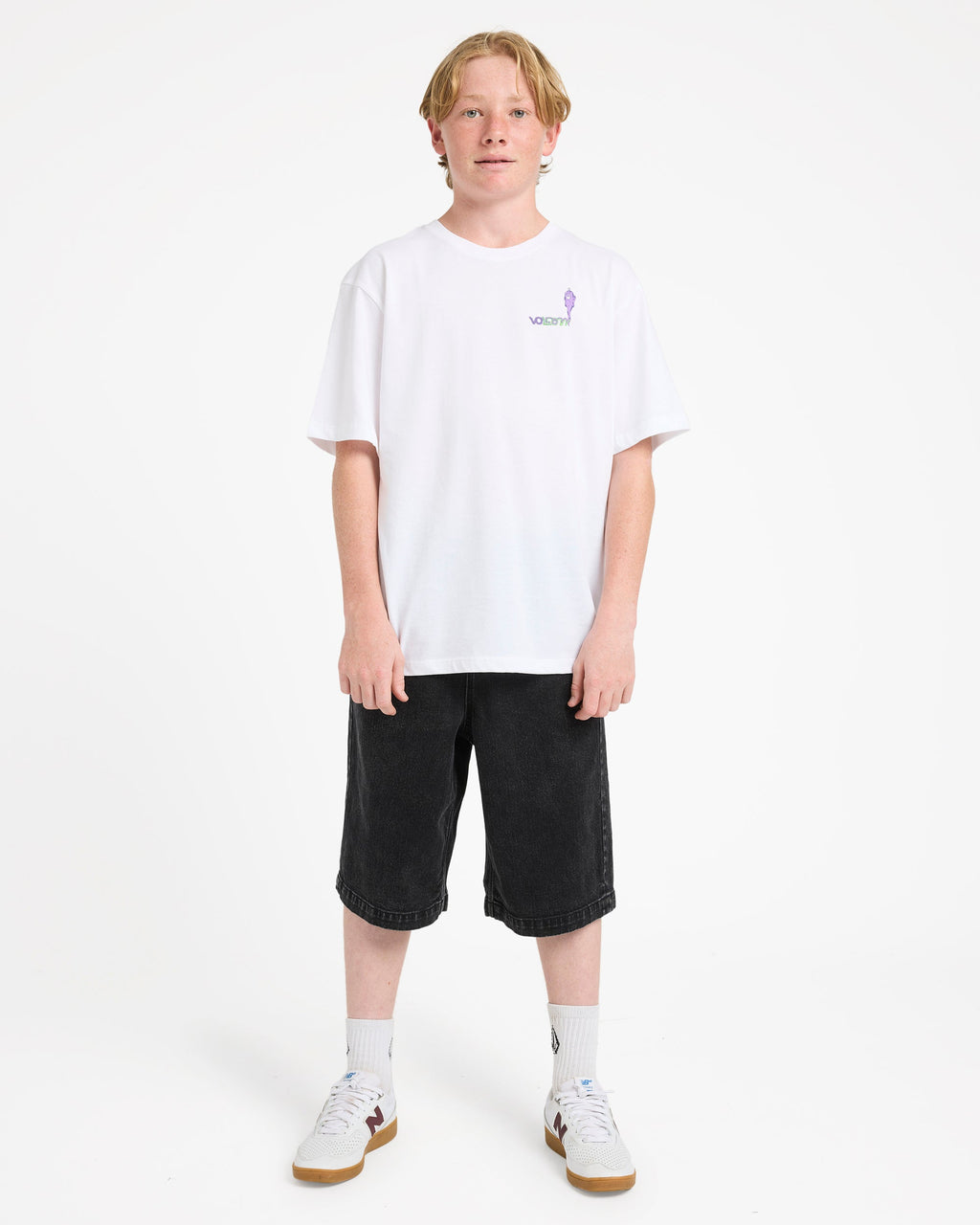 Boys 8-16 Freazy Loose Denim Shorts