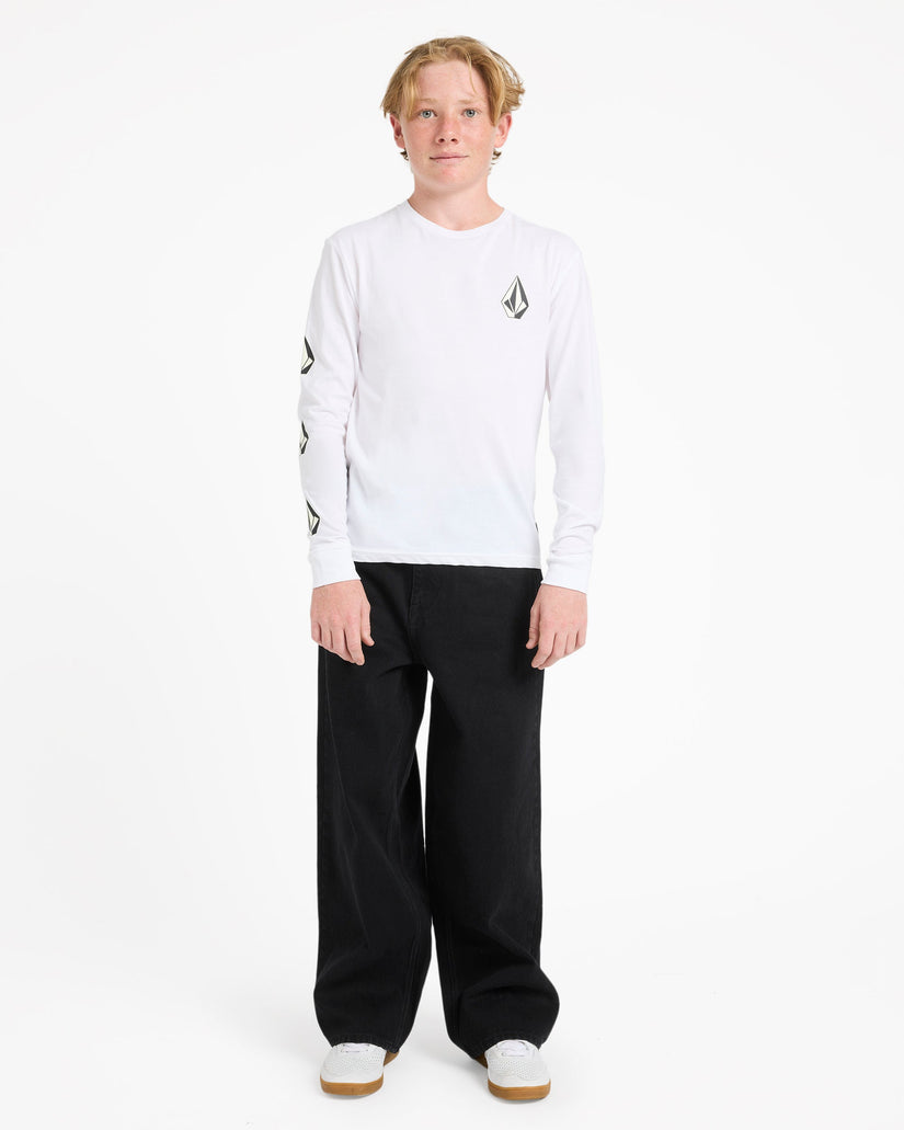 Boys 8-16 Iconic Stone Long Sleeve T-Shirt