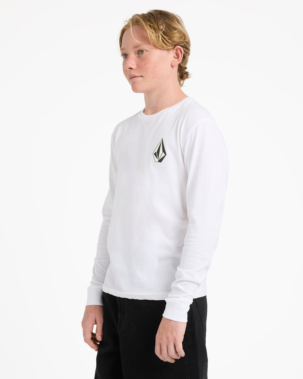 Boys 8-16 Iconic Stone Long Sleeve T-Shirt