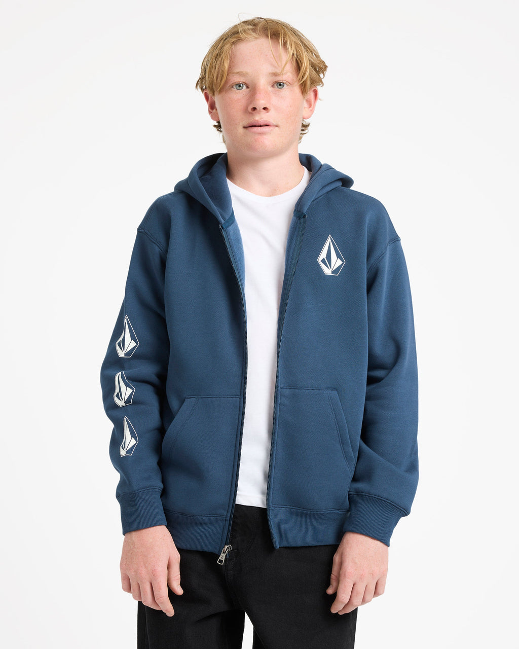 Boys 8-16 Iconic Stone Zip Up Hoodie