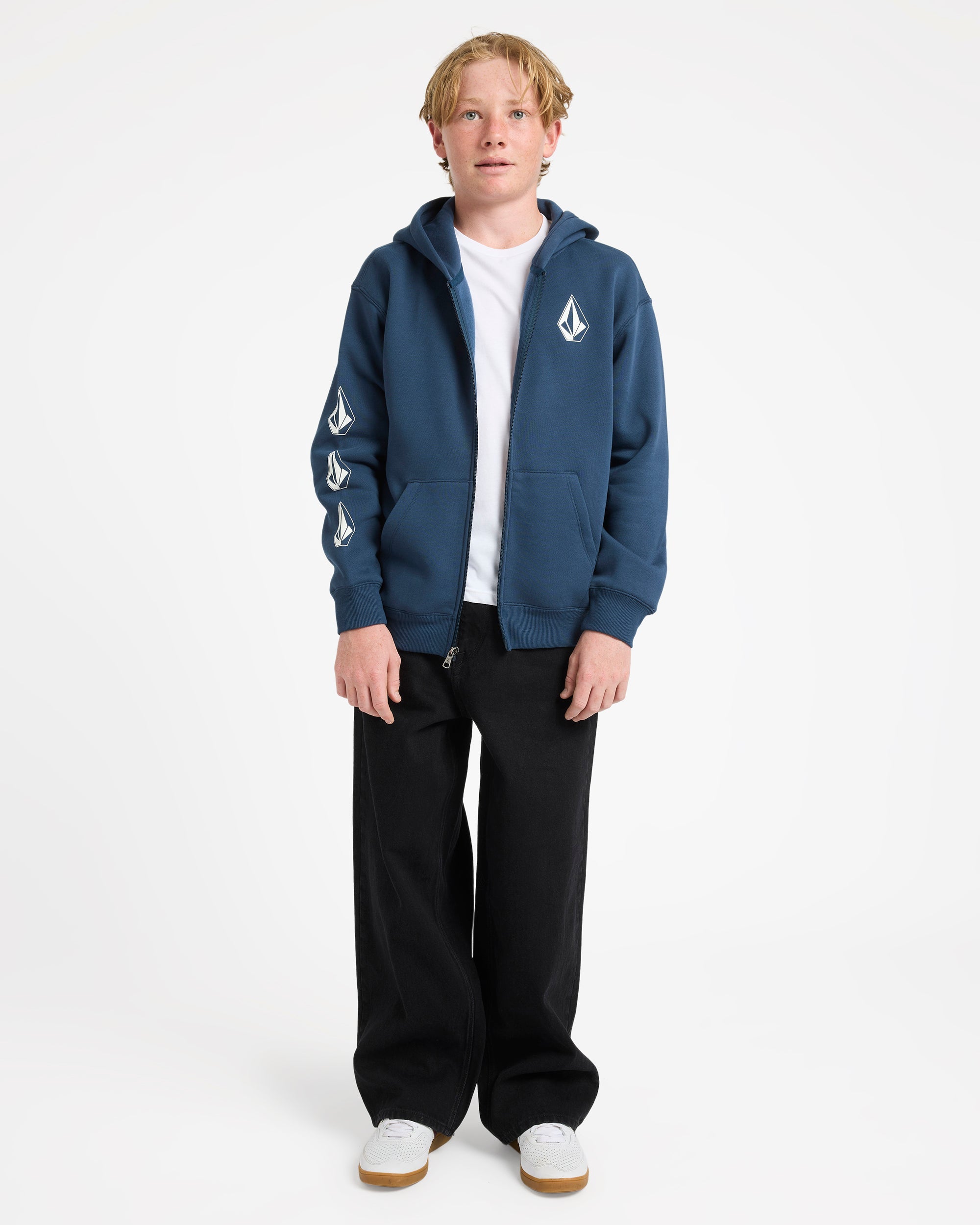 Boys 8-16 Iconic Stone Zip Up Hoodie