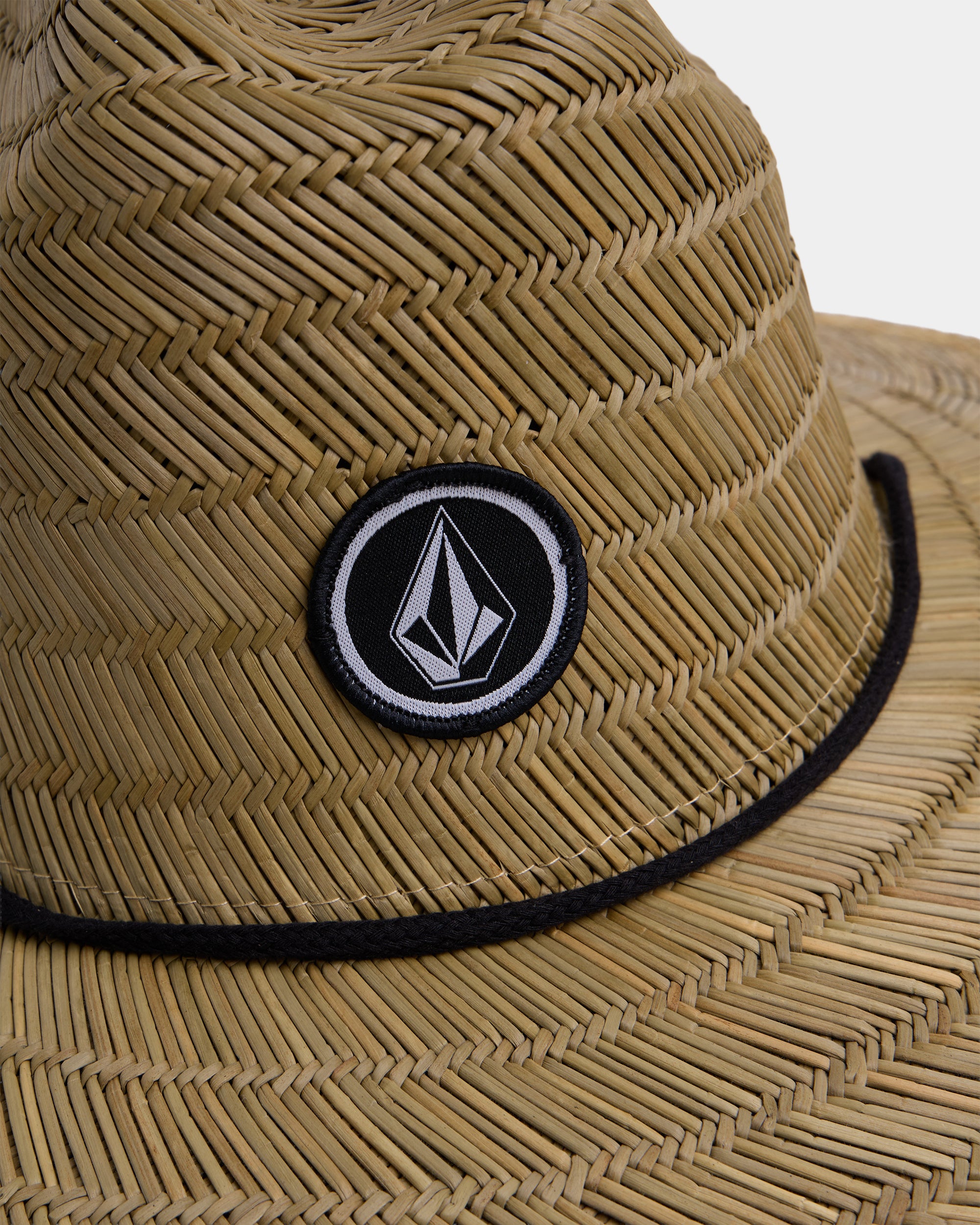 Mens V Square Straw Hat