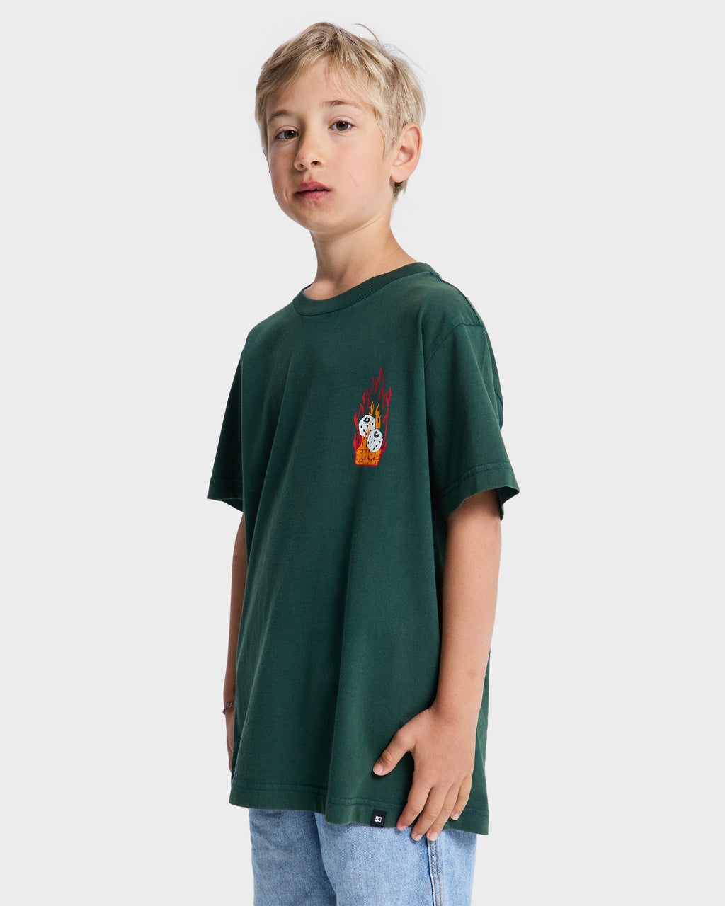 Boys 10-16 Burning Dice T-Shirt