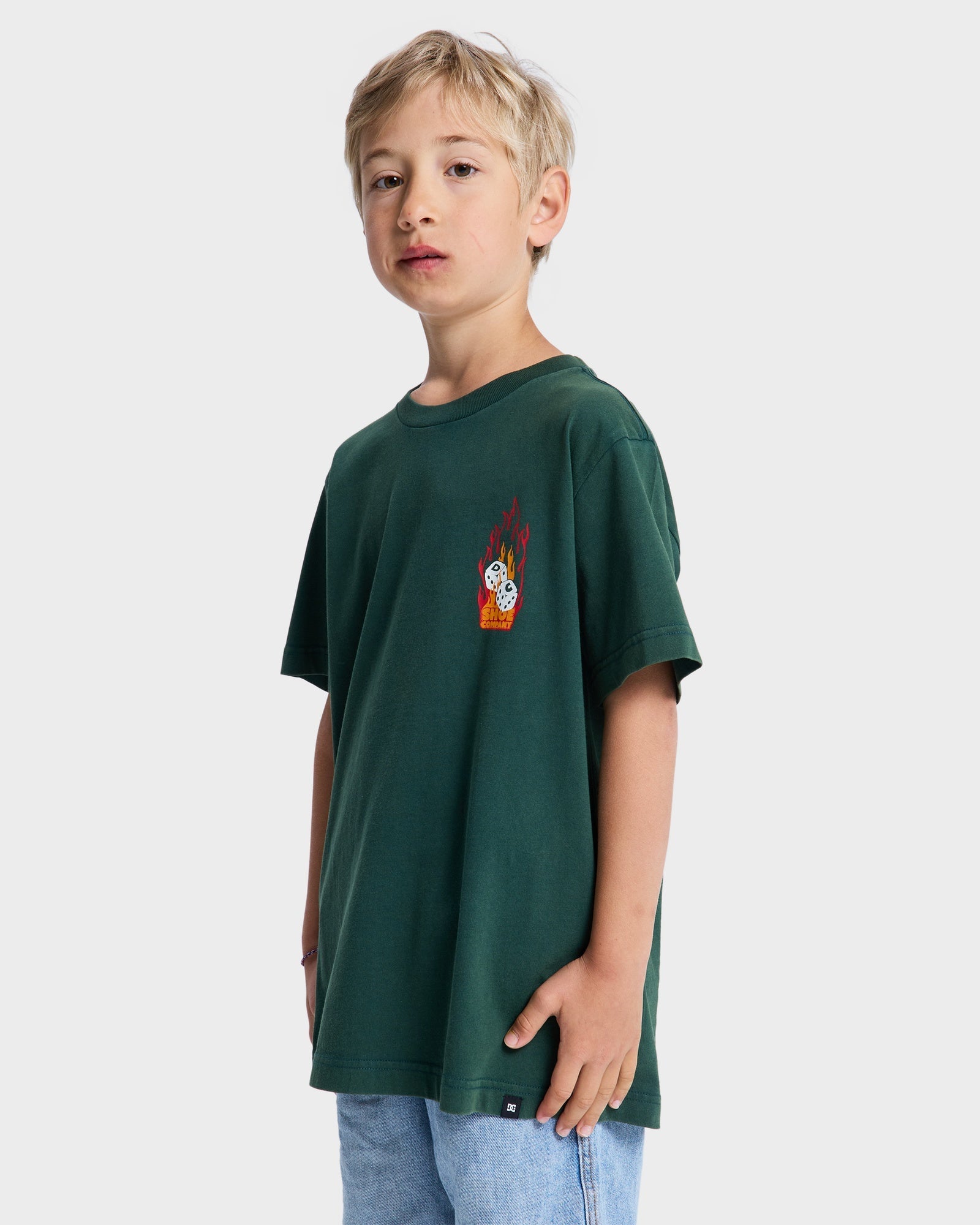 Boys 10-16 Burning Dice T-Shirt