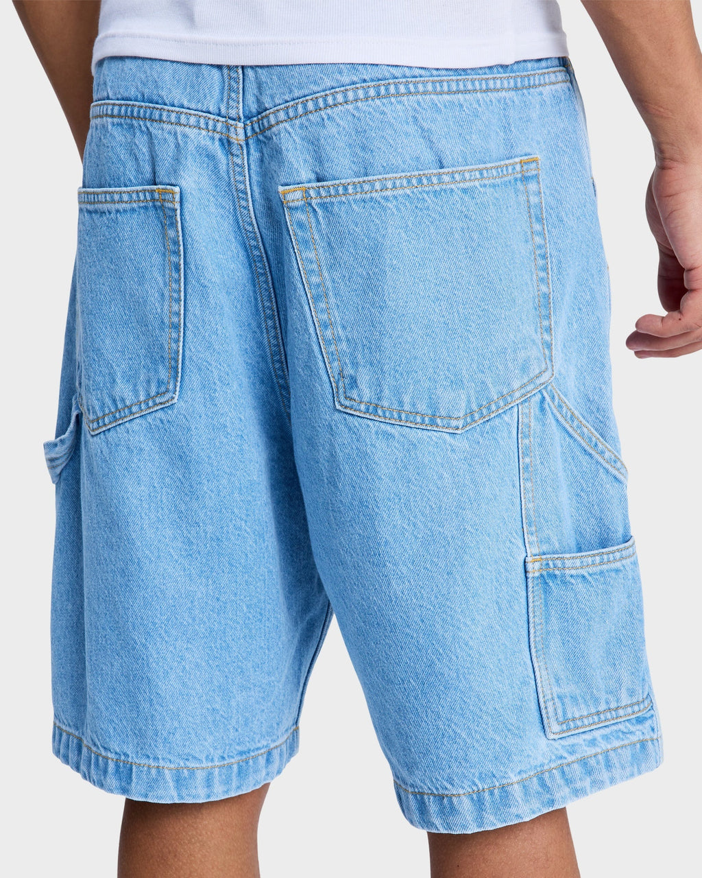 Mens Baggy Denim Carpenter Shorts