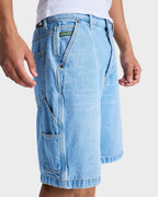 Mens Baggy Denim Carpenter Shorts