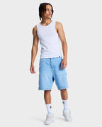Mens Baggy Denim Carpenter Shorts