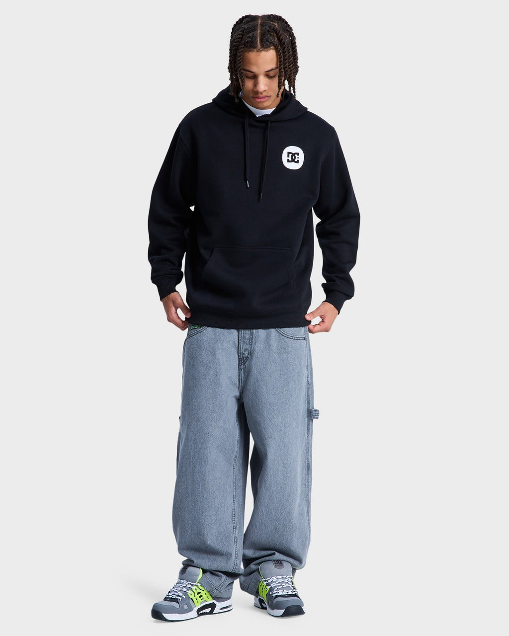 Mens Shaped Destroy Pullover Hoodie