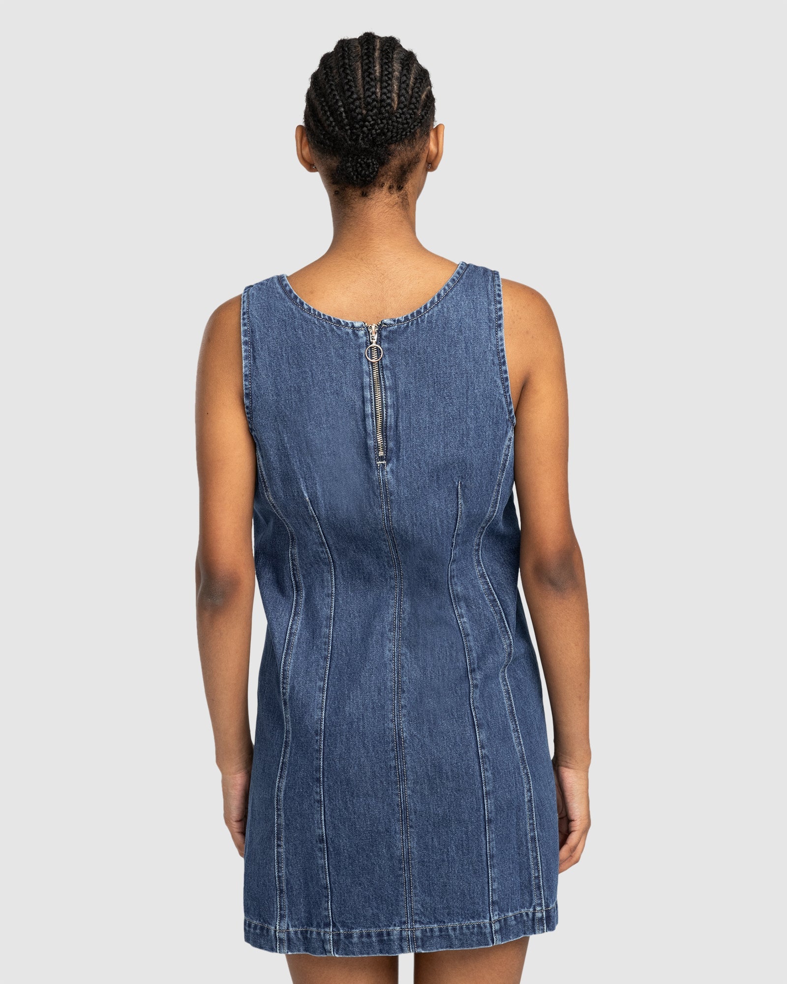 Womens Melanie Denim Mini Dress