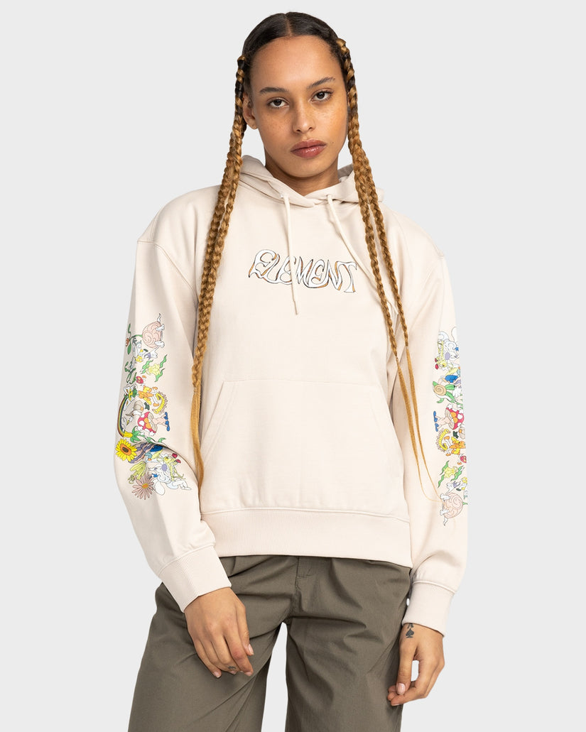 Womens Party Flower Pullover Hoodie