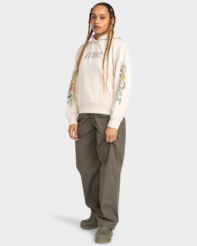 Womens Party Flower Pullover Hoodie