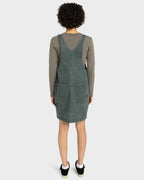 Womens Dungaree Canvas Mini Dress