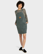 Womens Dungaree Canvas Mini Dress