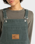 Womens Dungaree Canvas Mini Dress