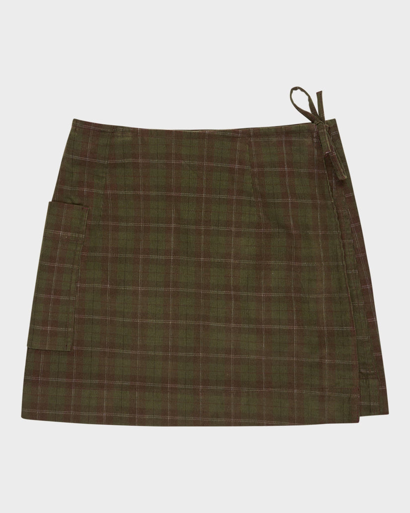 Womens Westward Cord Mini Skirt