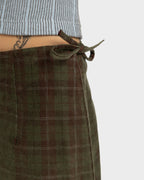 Womens Westward Cord Mini Skirt