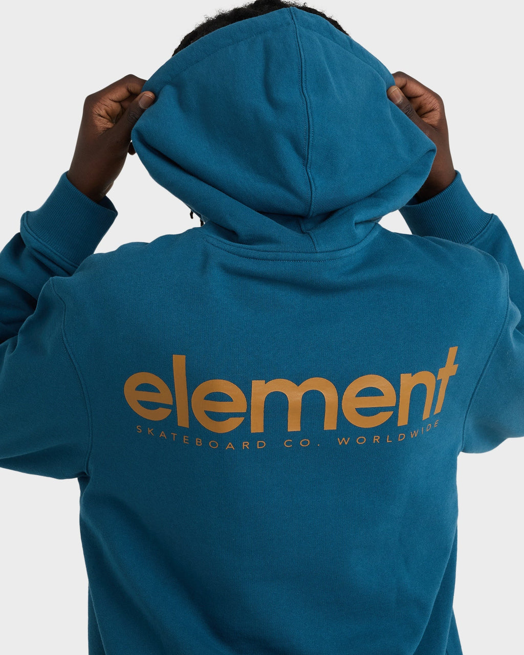 Mens Simple Logo Pullover Hoodie