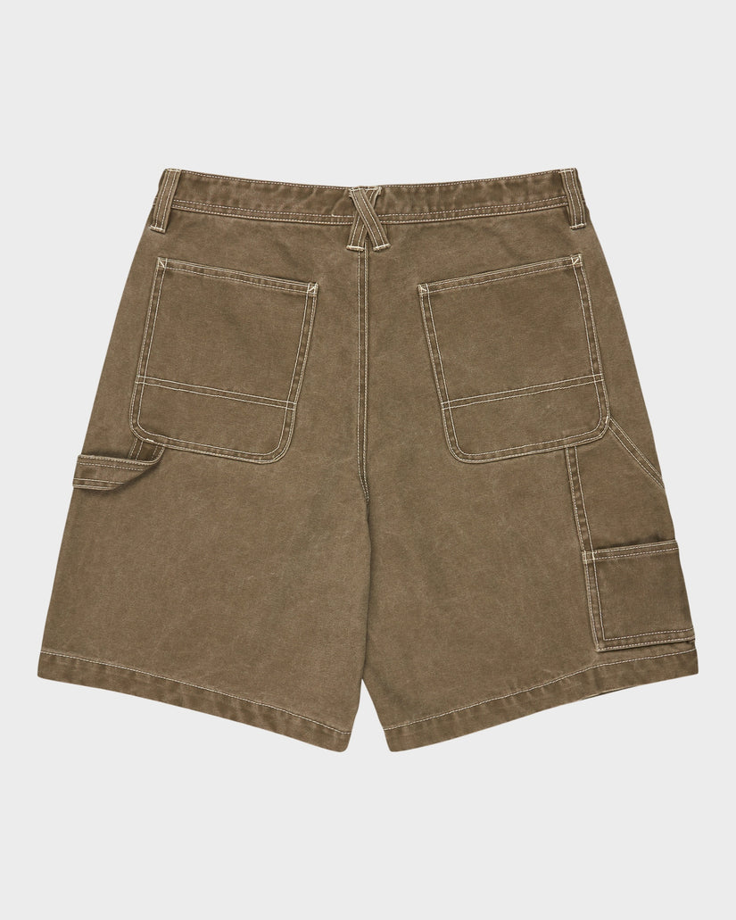 Mens Carpenter Canvas Cargo Shorts