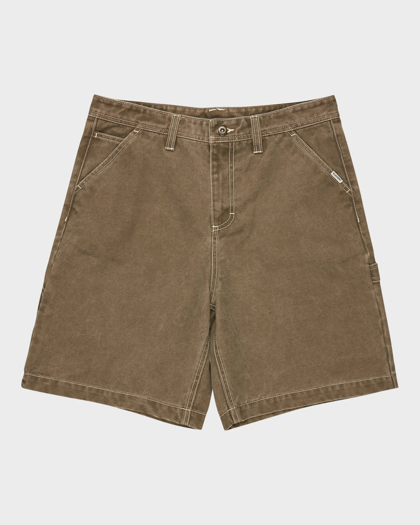 Mens Carpenter Canvas Cargo Shorts