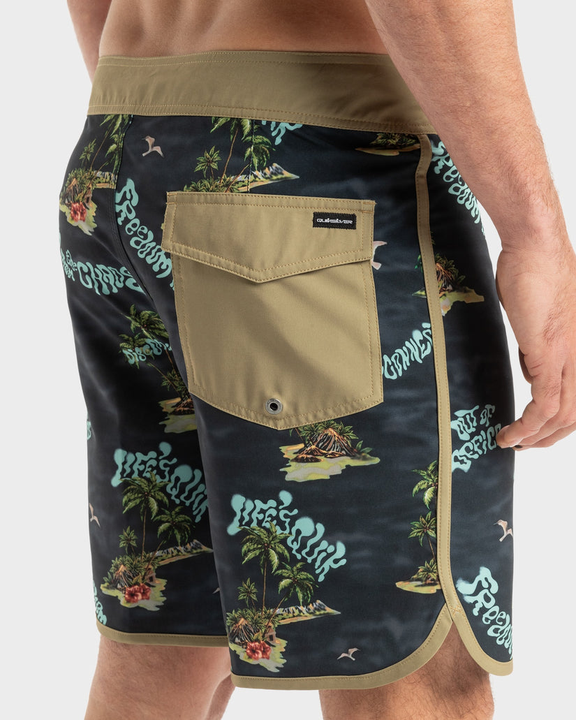 Mens Surfsilk Scallop 18 Boardshorts