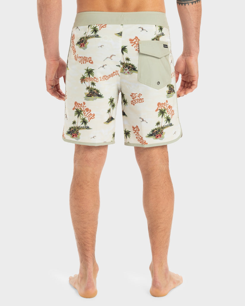Mens Surfsilk Scallop 18 Boardshorts
