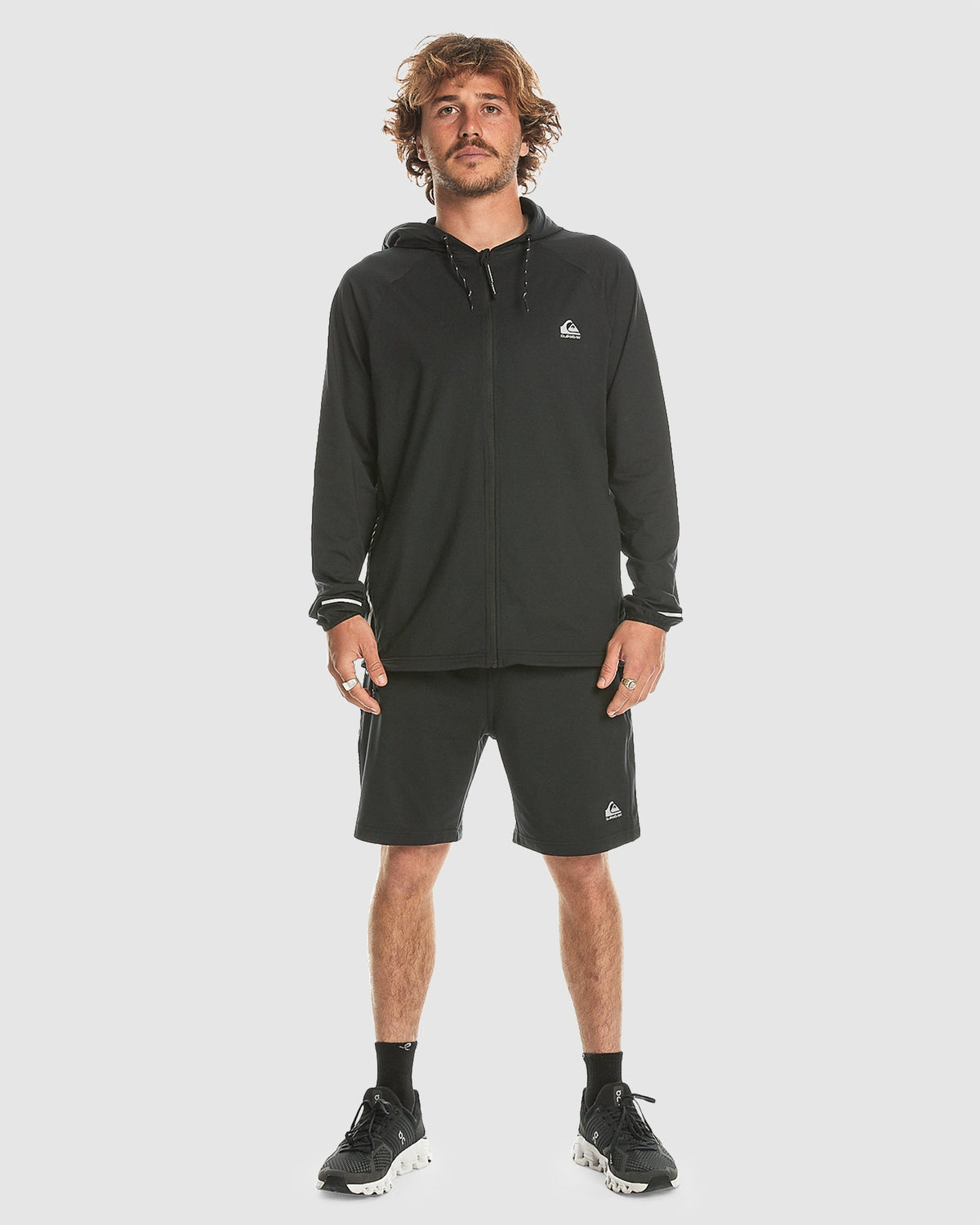 Mens Knit Training Technical Zip Up Hoodie
