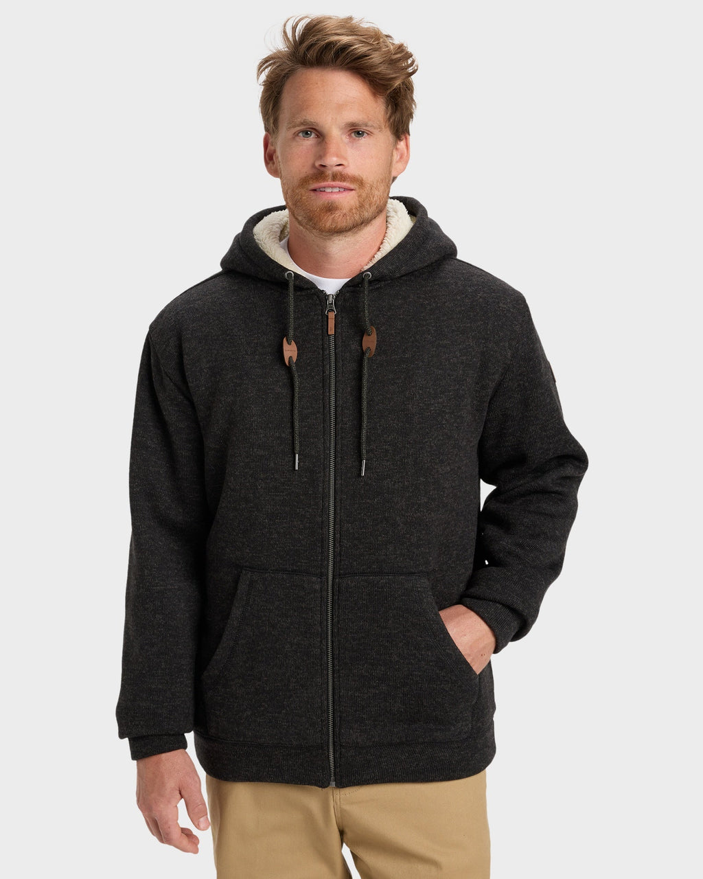 Mens Keller Sherpa Zip Up Hoodie