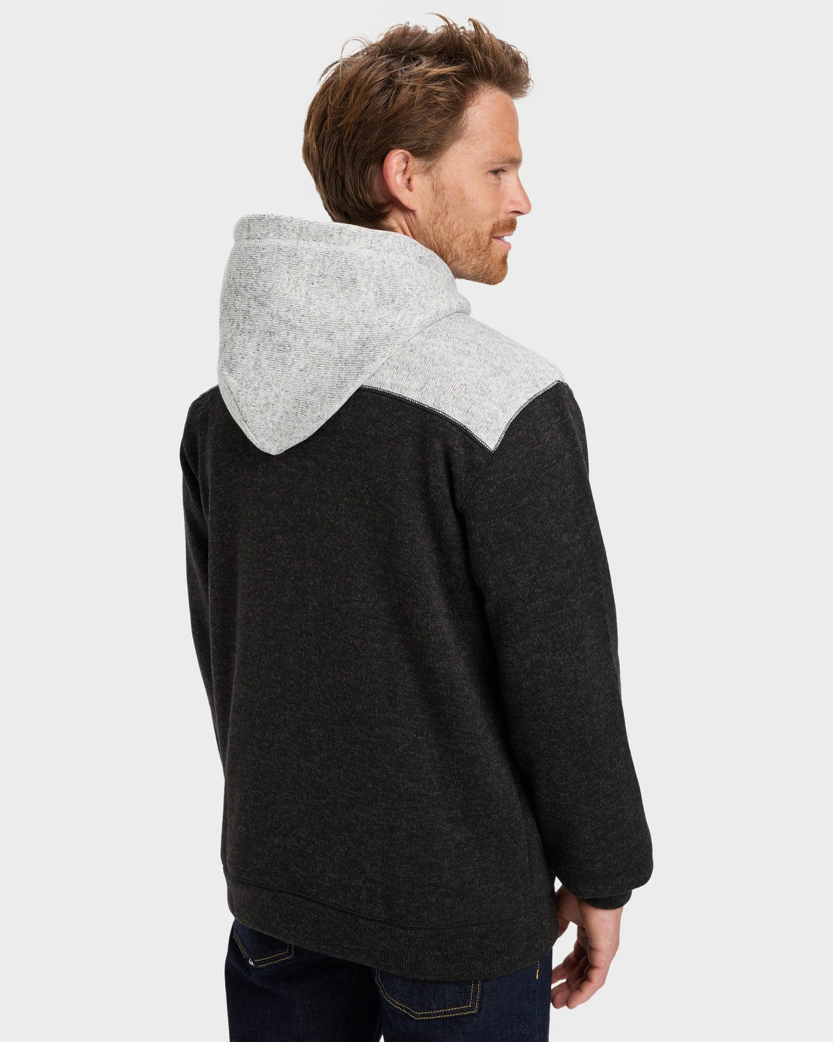 Mens Keller Block Zip Up Hoodie